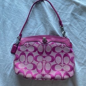 Pink coach bag
